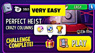 solo challenge crazy column bombs away perfect heist match masters today gameplay.