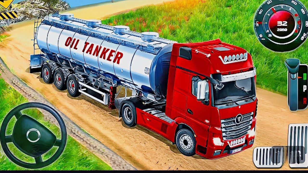 Mountain Truck Driving Game || Mountain Indonesia Off Road Simulator Gameplay  