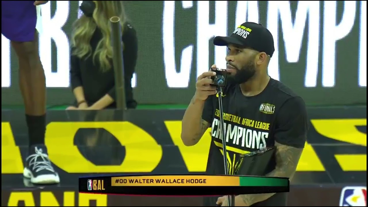 Basketball Africa League Zamalek champion 2021, Walter Hodge named MVP YouTube