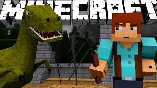 Minecraft Dinosaurs | Jurassic Craft Modded Survival Ep 71! "RAPTORS ESCAPE!" screenshot 2