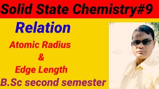 Relation between atomic radius and edge lengthof unit cell@ solid state Chemistry by pawan verma! Profile