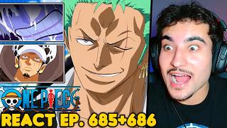CORAZON?! DOFLAMINGO MATOU O PRÓPRIO IRMÃO? ZORO VS PIKA! React One Piece EP. 685 e 686