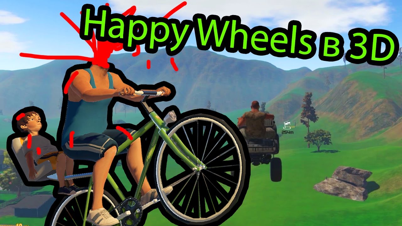 Guts And Glory - Happy Wheels в 3D