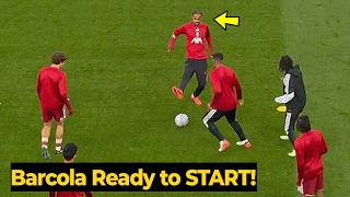Bradley Barcola BOSSES Rondo in Liverpool Training 🔥 Liverpool vs Atletico Madrid UCL