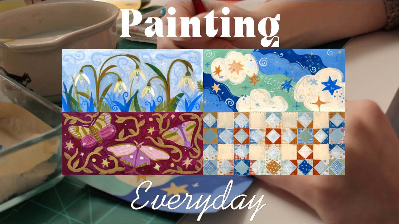 ⋆˙⟡painting everyday for a week pt.1!!