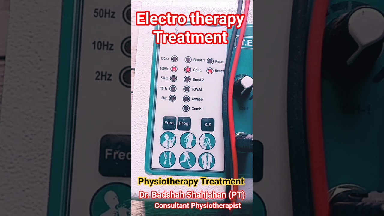 Electro therapy Treatment l Sciatica Nerve Pain Relief for TENS Machine l Physiotherapy Treatment