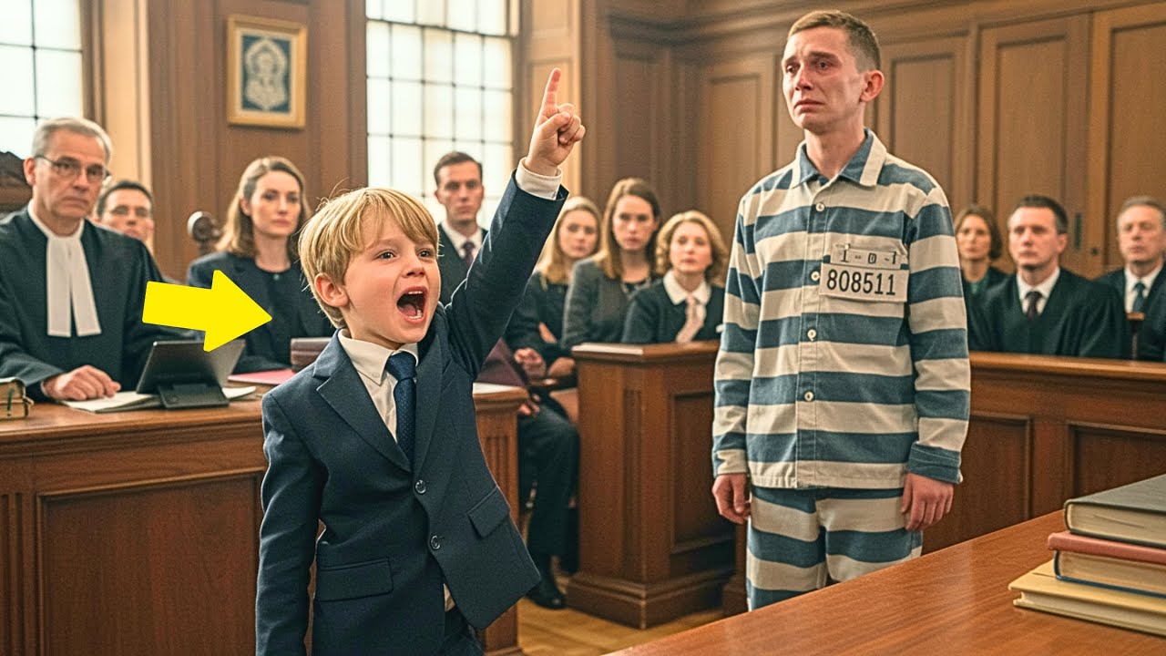 Outline Video Learning The Law From A Young Age, A 6-Year-Old Boy Alone Defends His Father's Innocence...