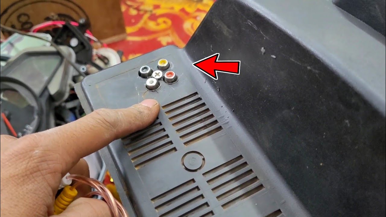 Crt tv audio video socket repair crt tv av port repairing crt tv