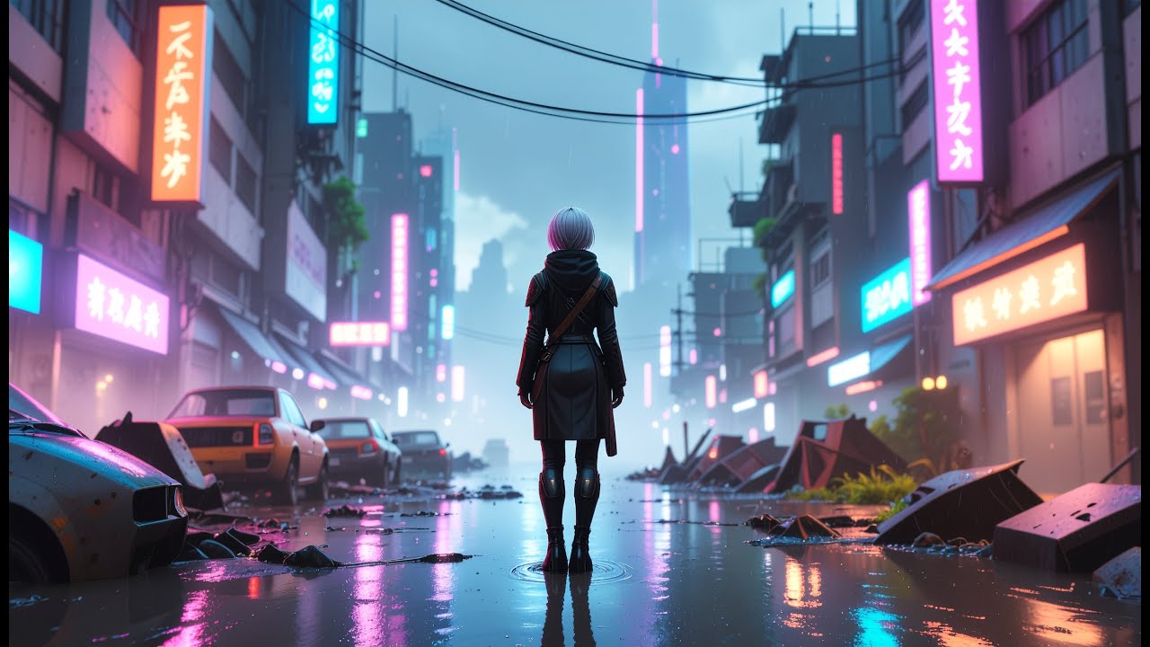 NORA – Ghost Signal | Cyberpunk Ambient • Dark Retrowave • Cinematic Atmosphere