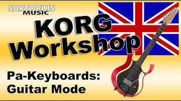 Guitar Mode in KORG Entertainer-Keyboards (#01) - english language