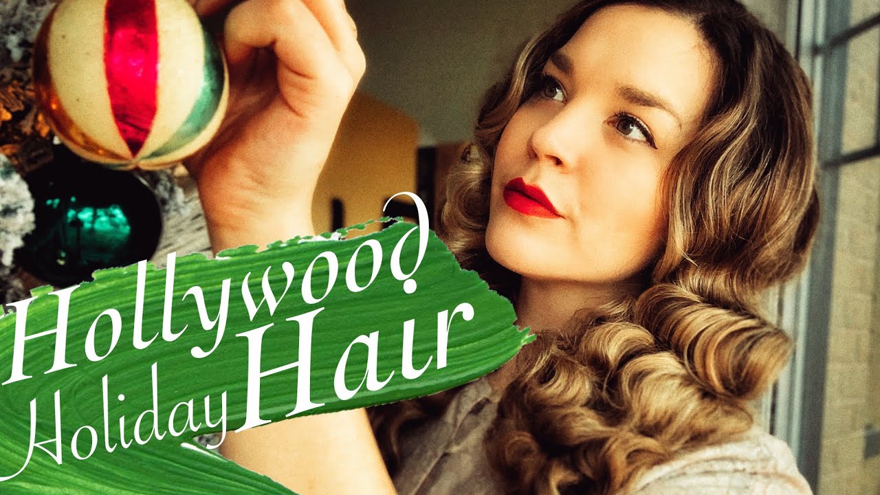 Easy Foam Roller Set For Long Hair | Hollywood Holiday Hair Tutorial | Classic Vintage Hairstyle