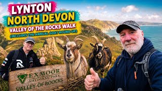 THE VALLEY OF ROCKS, LYNTON, NORTH DEVON. Includes annual goat round up.