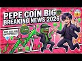 PEPE COIN PRICE PREDICTION 2026 || PEPE COIN NEWS TODAY || PEPE CRYPTO PRICE PREDICTION 