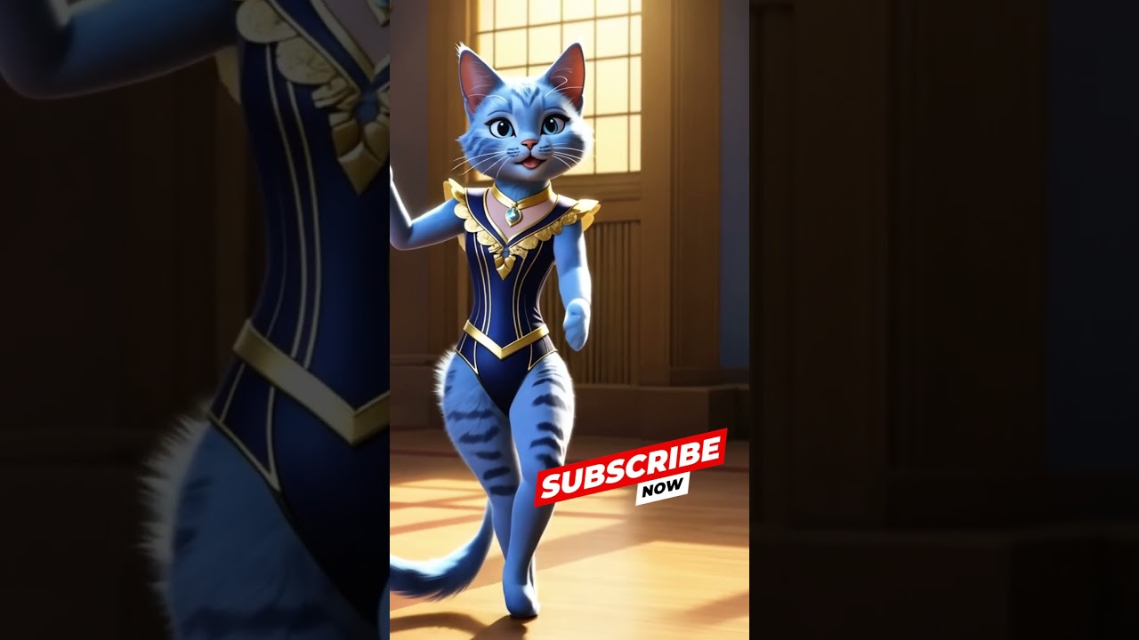 Cool Cat Dancing with Sunglasses! 🕶️🐱 | Funny Cat Dance Shorts 