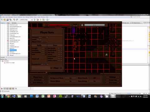 Java RPG Game - Update 4 (Player Stats!, Tile by Tile Movement!, Some Working Collisions!)