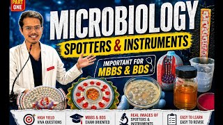 High-Yield Microbiology Spotters &amp; Instruments | Viva + Exam तैयारी | Guide for MBBS &amp; BDS | Part 1
