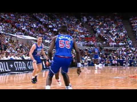 Charles Barkley Monster Dunk over Dikembe Mutombo 1992 All Star Game #highlights #allstargame #dunk