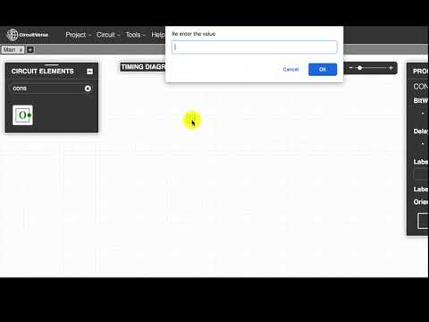Input Circuit Element: Constantval Behavior