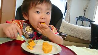 🍒Pumpkin pudding made by daddy's dad 🎃 ♥ 👶パパのパパが作ってくれたかぼちゃプリン🎃♥👶 by 【Cute Japanese Baby Vlog(*'▽')】可愛い日本の赤ちゃんのVlog 2,260 views 5 days ago 4 minutes, 34 seconds