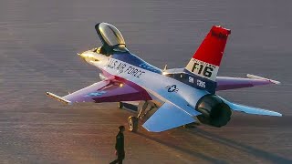 F-16 Viper Demo Team - 50 year anniversary YF-16 tribute livery by MechDesignTV 534 views 7 days ago 40 seconds