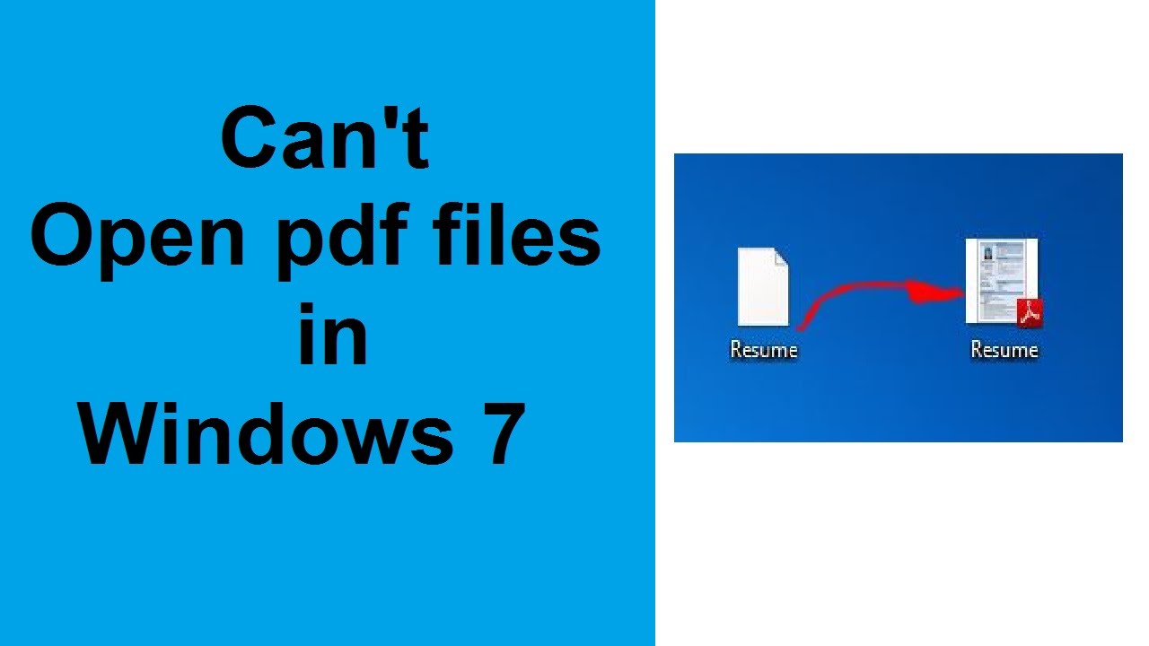 Why won't a PDF file open?