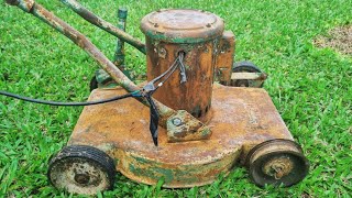 Old Very Rusty Lawn Mower  Restoration