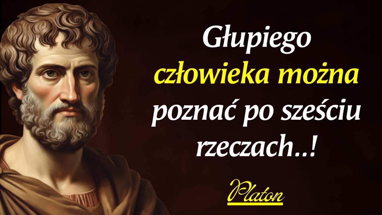 Cytaty Platona: Sześć oznak człowieka głupiego