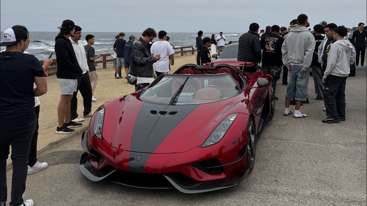 My day 1 at Monterey car week 2025 with my c7 zr1! SAW TJR 3.6 MILLION DOLLAR  KOENIGSEGG