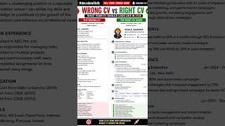 Wrong CV vs Right CV 2026 🔥 Resume Mistakes You Must Avoid