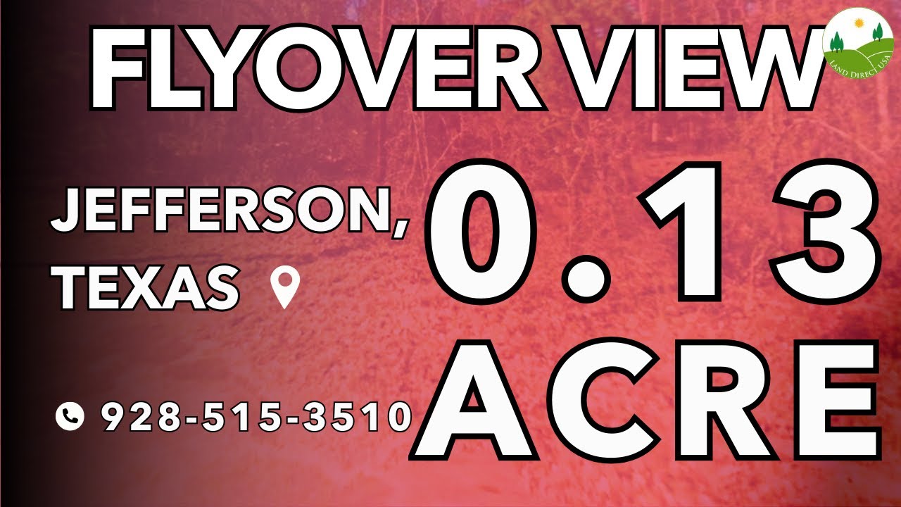 Fly Over - 0.13  acre land for sale in Jefferson, Texas [11295]