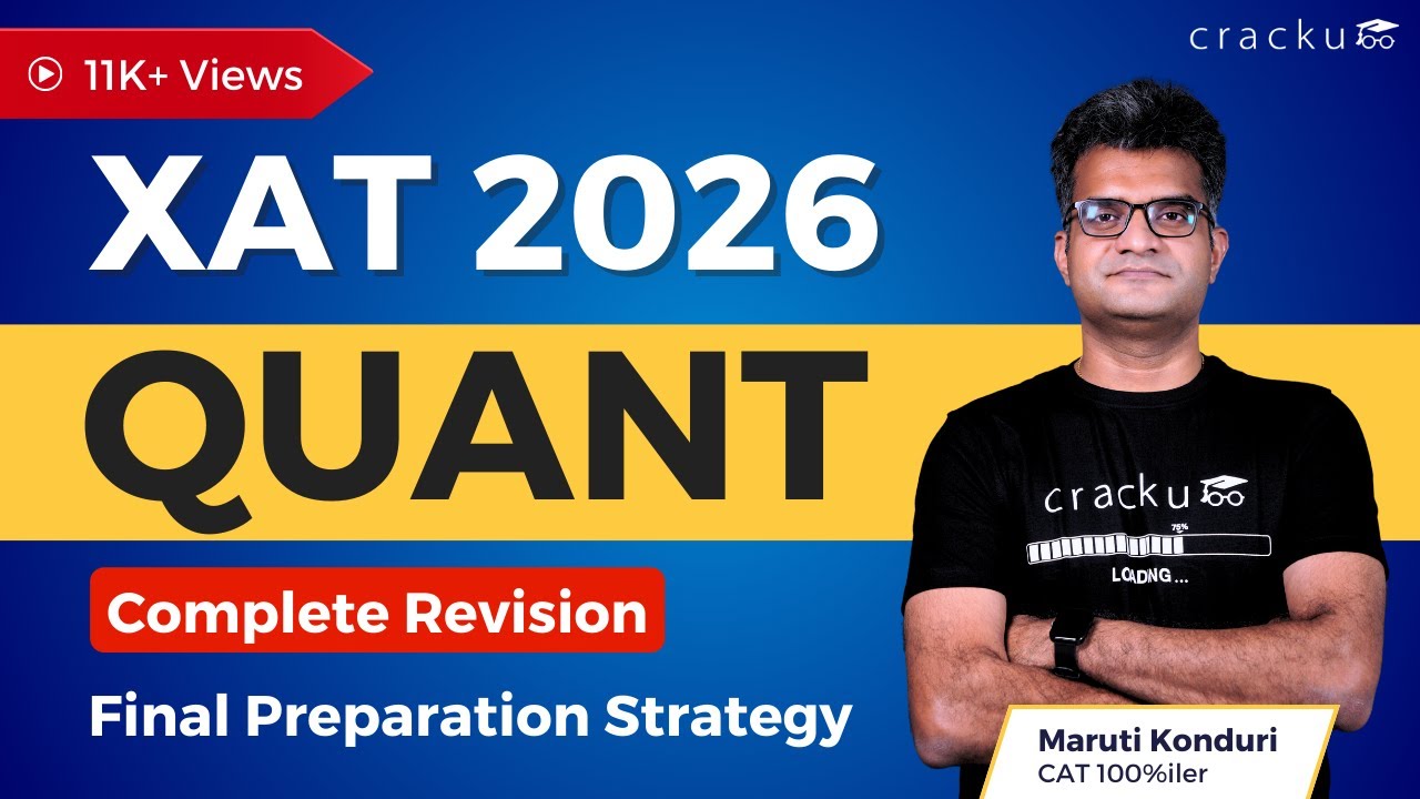 XAT 2026 Quant Revision 🔴 Live workshop by Maruti sir (5 Time CAT 100 ...
