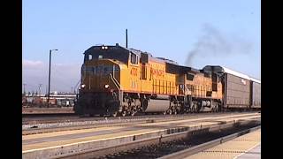 Up, Caltrain And Amtrak At Santa Clara, Ca January 3, 2002