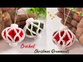 🎄✨ Easy Crochet Christmas Ball Ornaments for Beginners | DIY Crochet Decoration &amp; Gift Ideas 🎅🎁