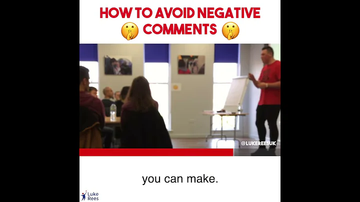 How to avoid negative comments | Luke Rees - Up Ri...