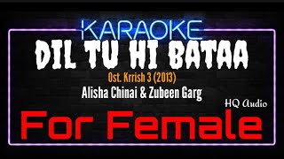 Download Lagu Karaoke Dil Tu Hi Bataa ( For Female ) - Alisha Chinai \u0026 Zubeen Garg Ost. Krrish 3 (2013) MP3