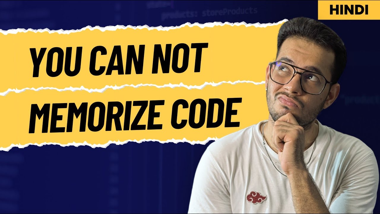 Stop Memorizing Code: Learn to Think Like a Real Developer - YouTube