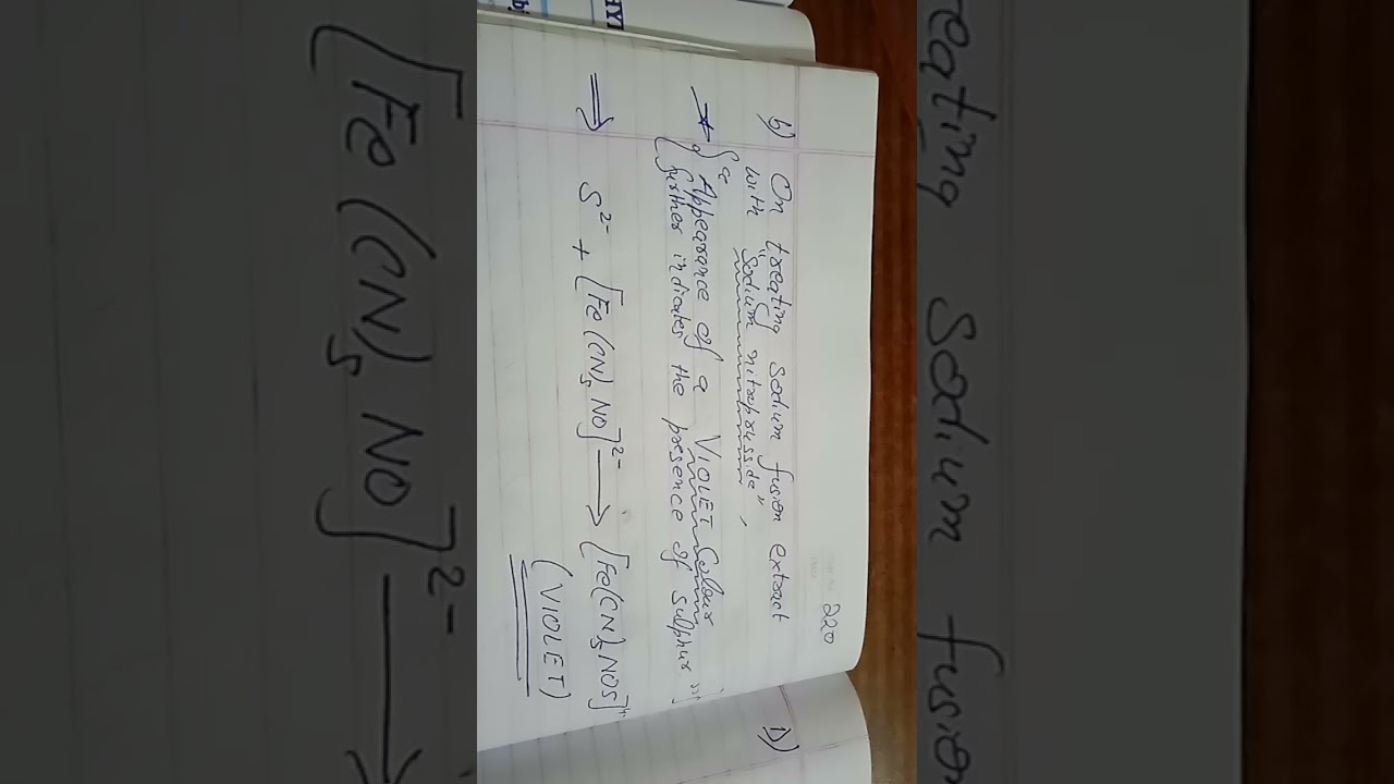 Qualitative Analysis of Organic Compounds , short notes 