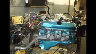 1970 Oldsmobile 442 W-30 engine on the dyno