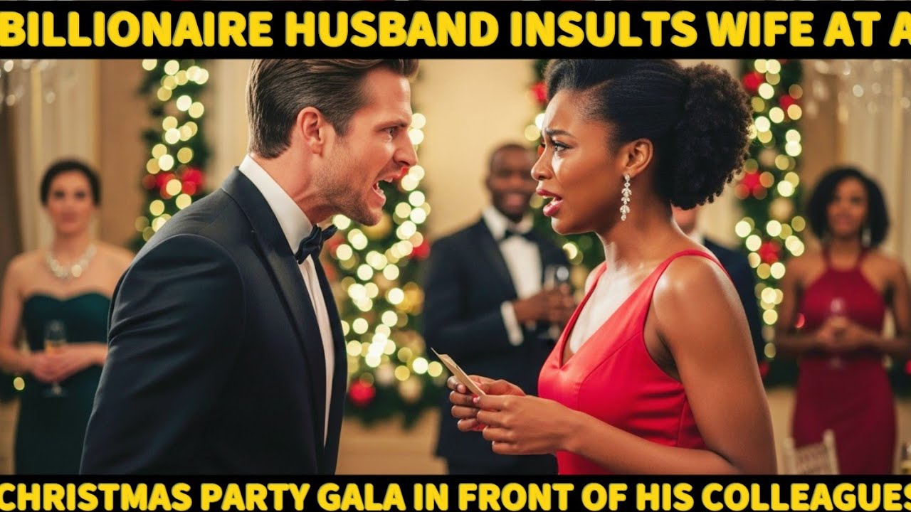 BILLIONAIRE HUSBAND INSULTED HIS WIFE IN FRONT OF HIS COLLEGUES AT A CHRISTMAS GALA  