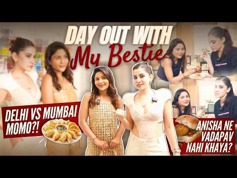Day Out With My Bestie 🥰 | Anisha Ne Vadapav Nahi Khaya?🤔 | Delhi VS Mumbai Momo?! @TheUorfi