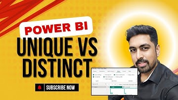 Easiest Explanation on Unique vs Distinct Values Power BI Column Distribution