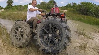 Honda on 40" BKTs! vs bounty-hole