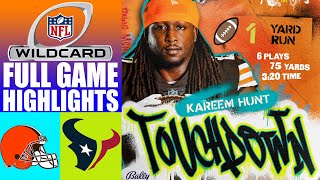 Cleveland Browns vs Houston Texans AFC Super Wild Card Weekend [FULL GAME] | NFL Highlights 2023