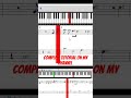 Principessa - Me Contro Te - piano tutorial with sheet music #piano #music #musica #songs #canzoni