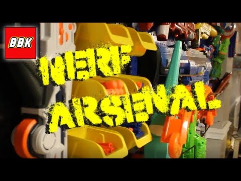 We Build an Epic Nerf Wall Arsenal! How to Build Nerf Gun Wall #