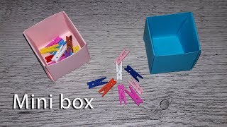 DIY: Paper Gift Box Origami. How To Make Paper Mini Box.