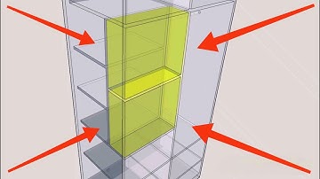 Wardrobe sketchup design with hidden storage