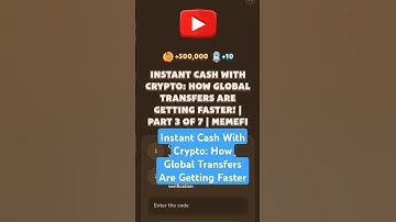 Instant Cash With Crypto: How Global Transfers Are Getting Faster | MemeFi Video Code