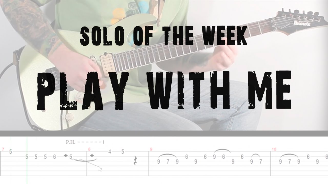 Extreme - Play with me - solo lesson with onscreen tabs 