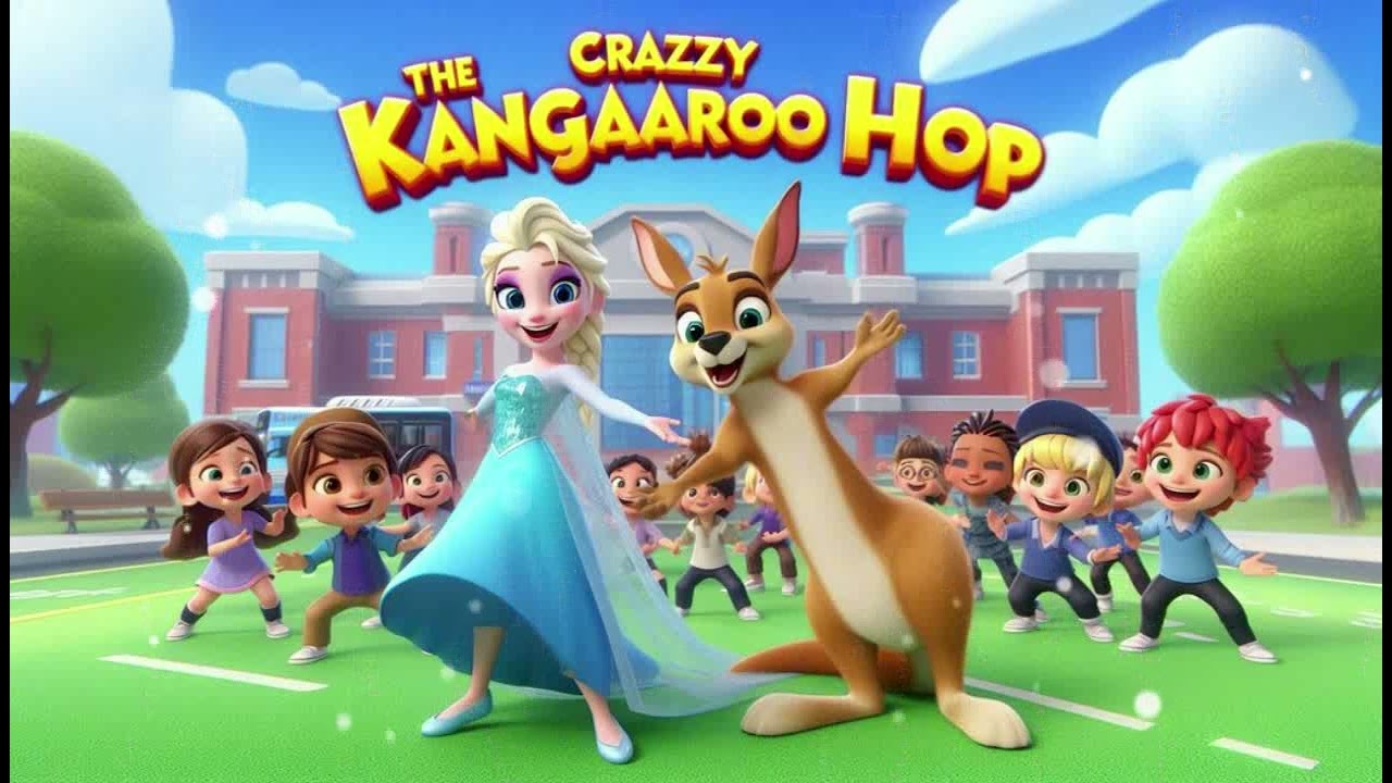 🐾🎉 The Crazy Kangaroo Hop Elsa! ❄️✨ | A Frozen Adventure Full of Fun & Jumps!